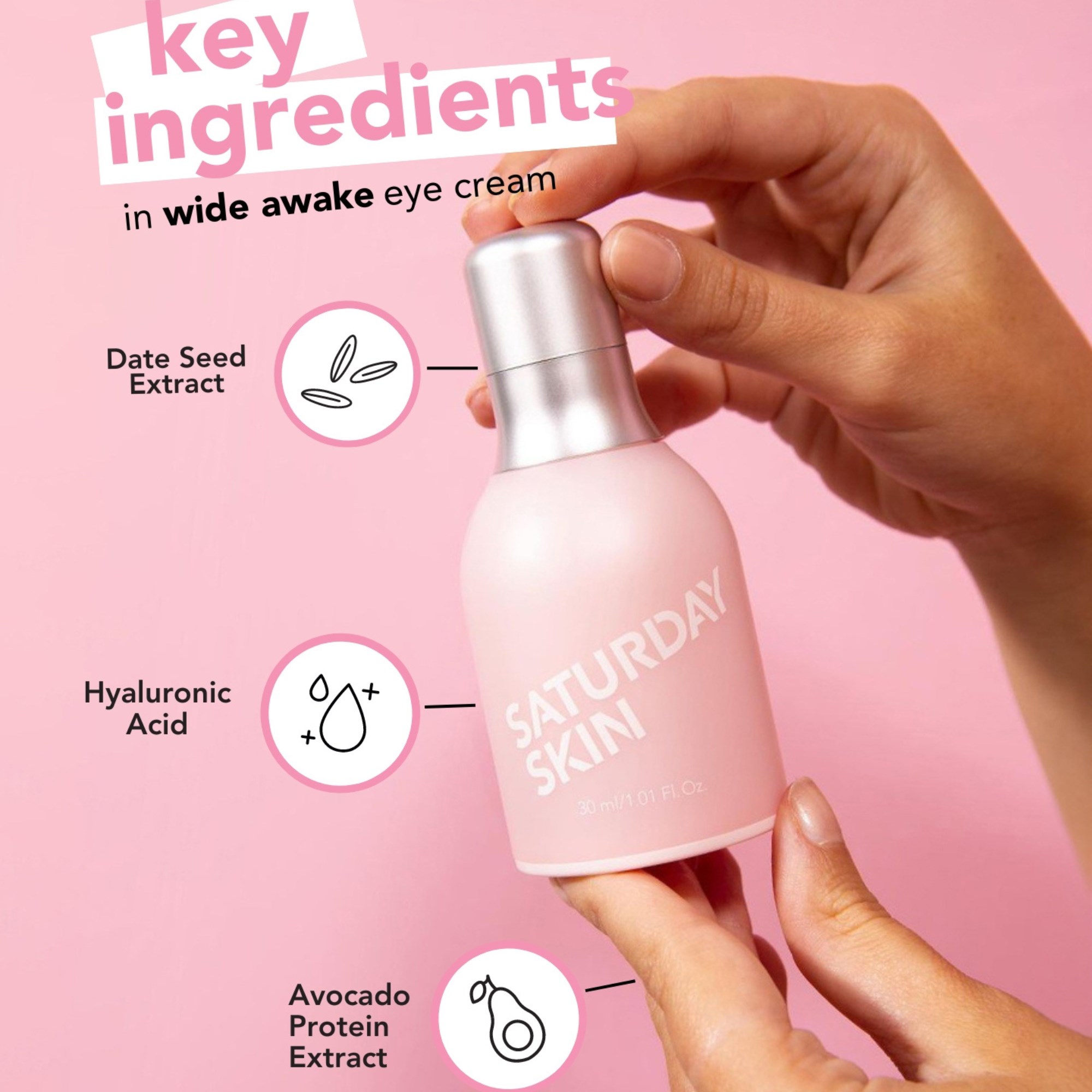 Saturday Skin Wide Awake Brightening Eye Cream 30 ml (obrázok 3)