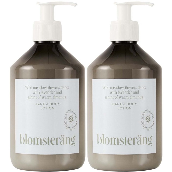 Scandinavian Soap Factory Blomsteräng Hand & Body Lotion 2 x 500