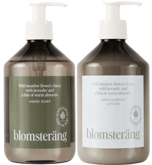 Scandinavian Soap Factory Blomsteräng Hand Soap 500 ml & Hand & Body Lotion 500 ml