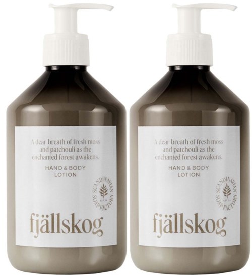 Scandinavian Soap Factory Fjällskog Hand & Body Lotion 2 x 500 ml