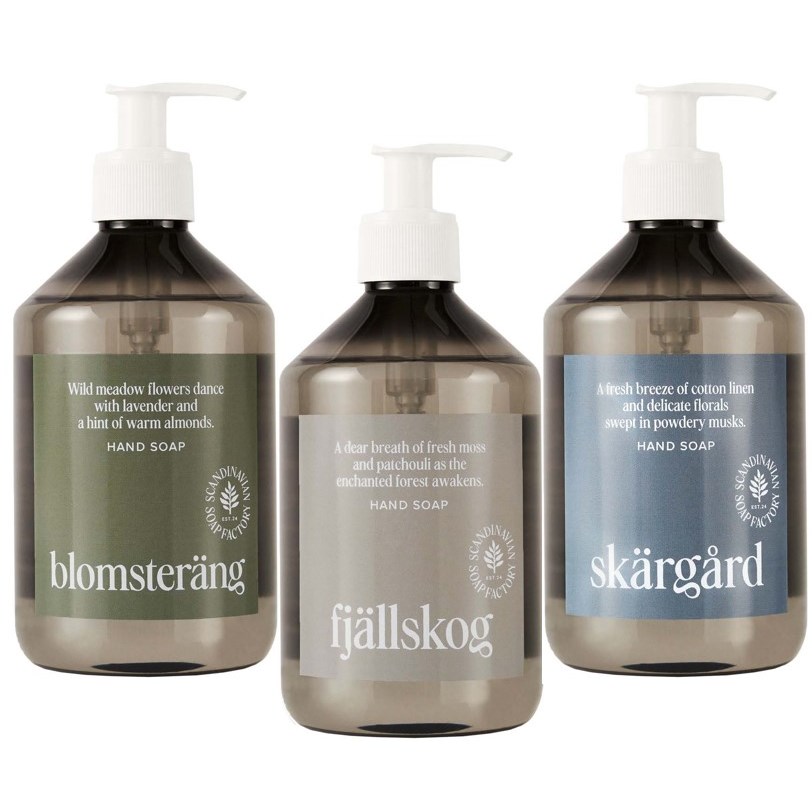 Scandinavian Soap Factory Blomsteräng Hand Soap 500 ml & Fjällsko