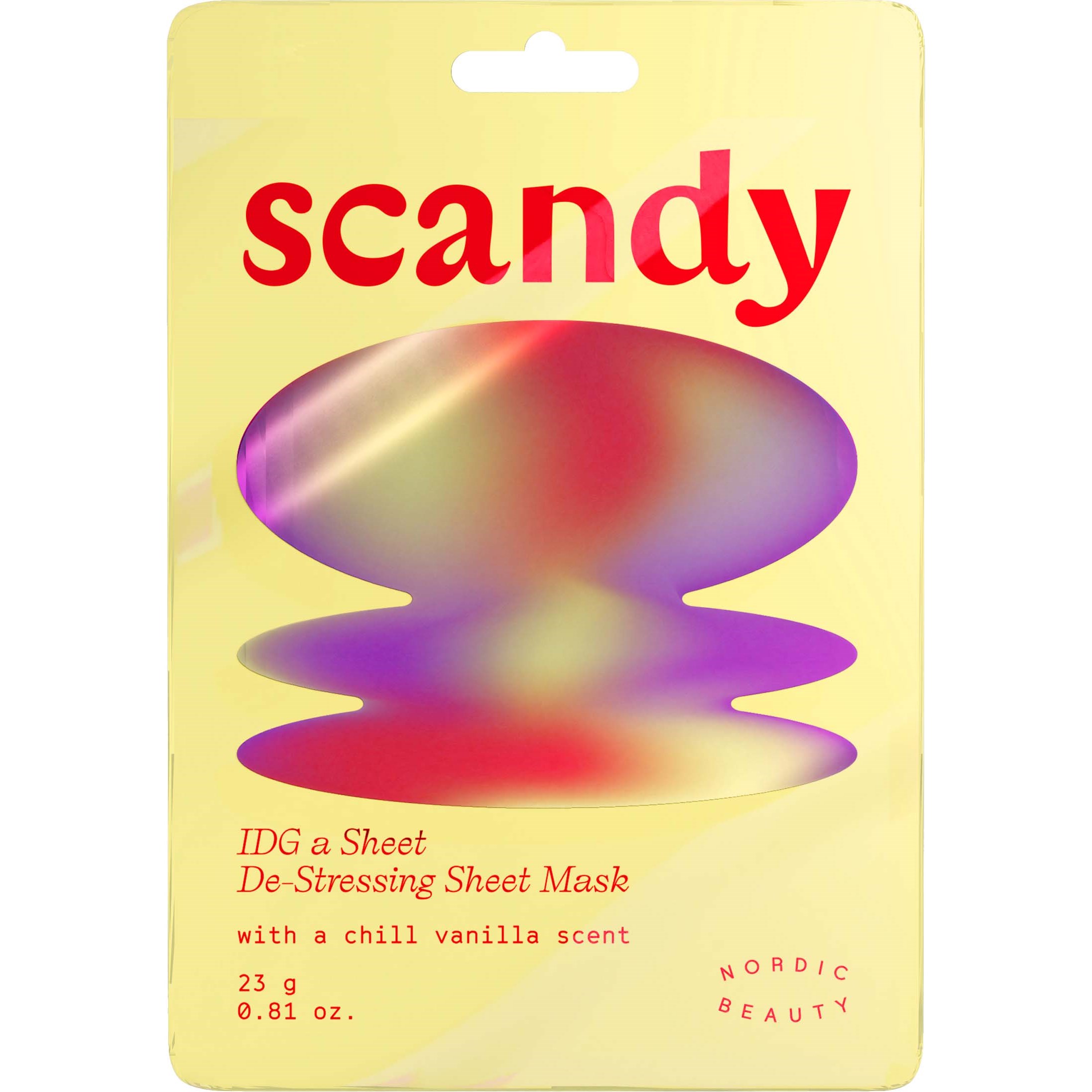 Scandy IDG a Sheet De-Stressing Sheet Mask 1pcs billede