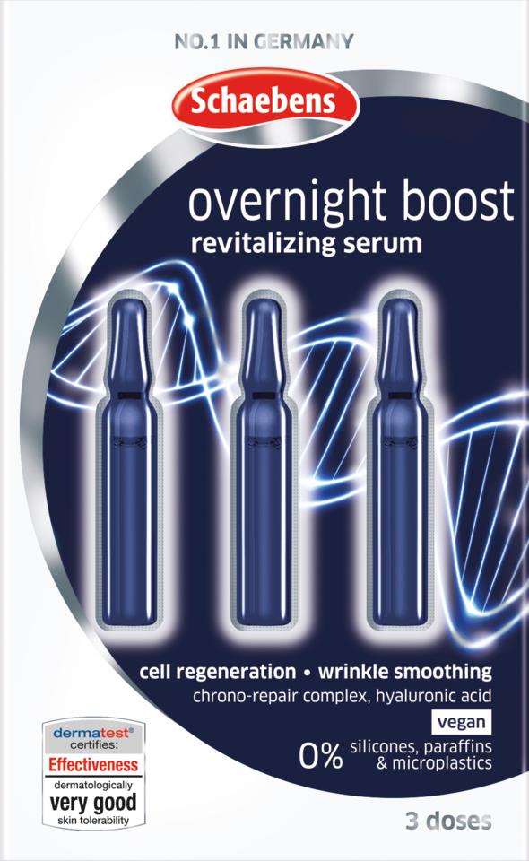 Schaebens Overnight Boost Revitalizing Serum 3x1 ml