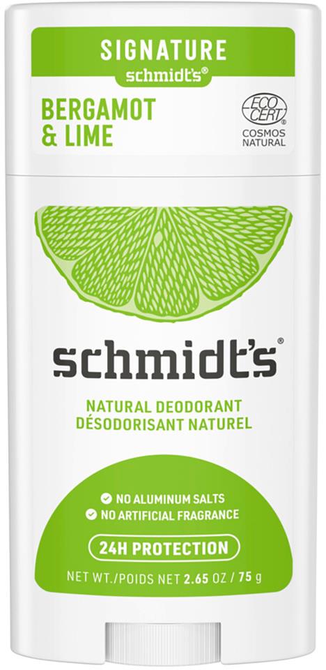 Schmidt's Deo Stick Bergamot & Lime 75 g