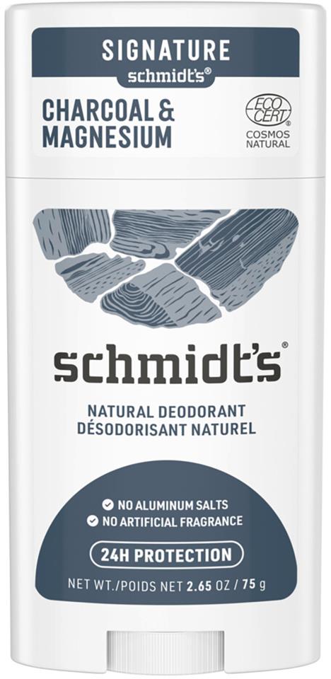 Schmidt's Deo Stick Charcoal & Magnesium 75 g