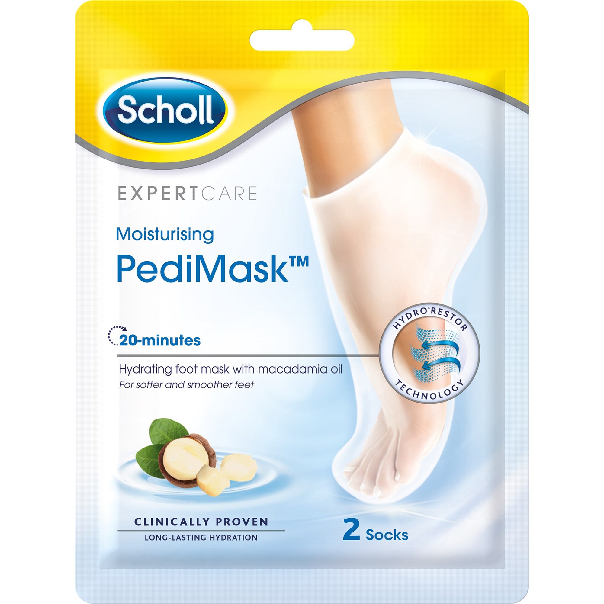 Läs mer om Scholl Foot Mask Moisturizing Macademia Oil