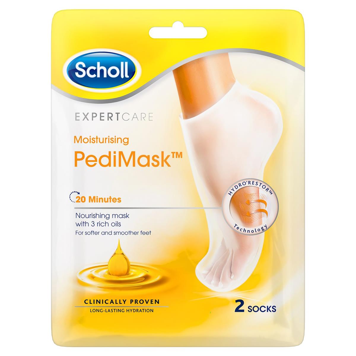 Scholl Foot Mask Moisturizing Triple Oil | lyko.com