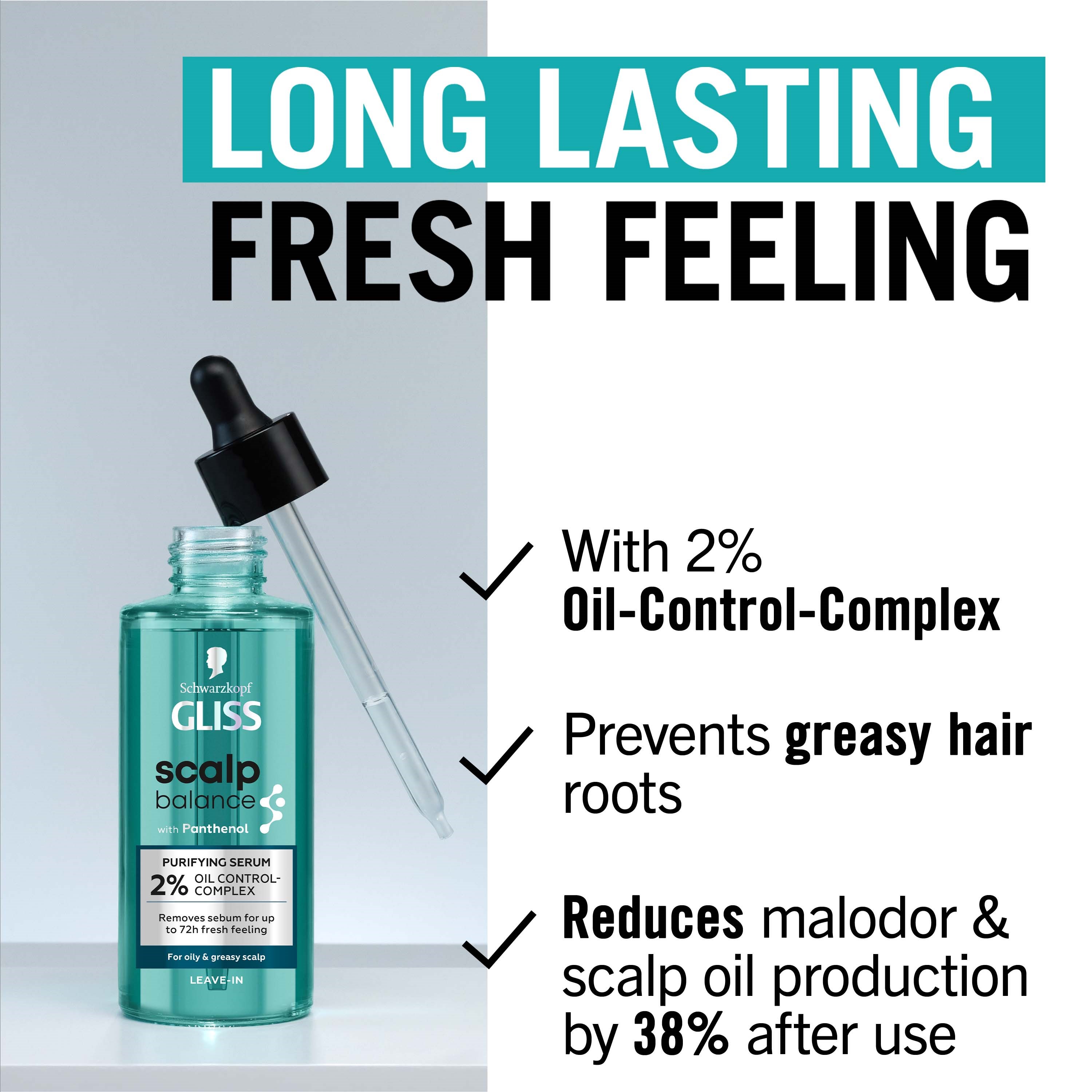 Schwarzkopf Gliss Scalp Balance Purifying Serum 100 ml (obrázok 3)