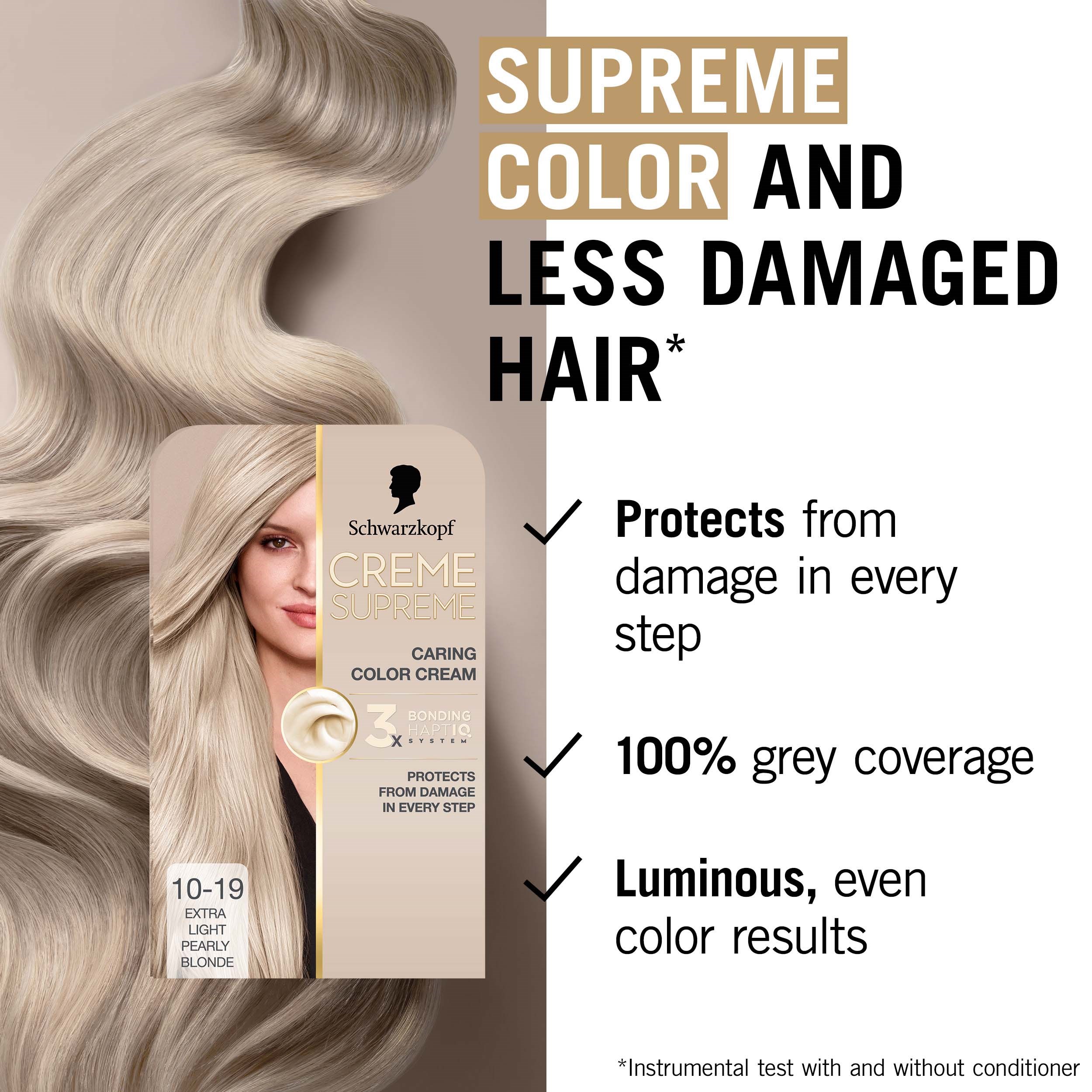 Schwarzkopf Creme Supreme 10-19 Ultra Light Pearly Blonde (obrázok 3)