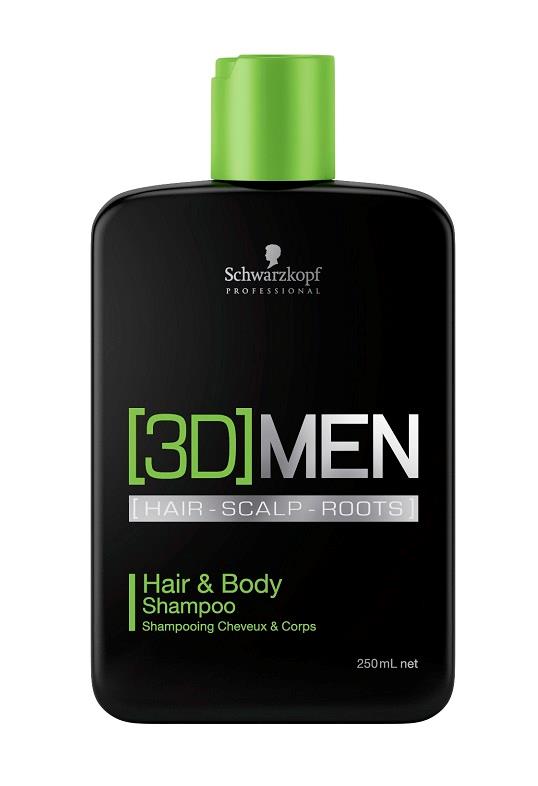 Schwarzkopf Professional 3D Hair & Body Shampoo 250 ml