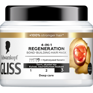 Läs mer om Schwarzkopf Gliss 4-In-1 Regeneration Bond-Building Hair Mask 400 ml