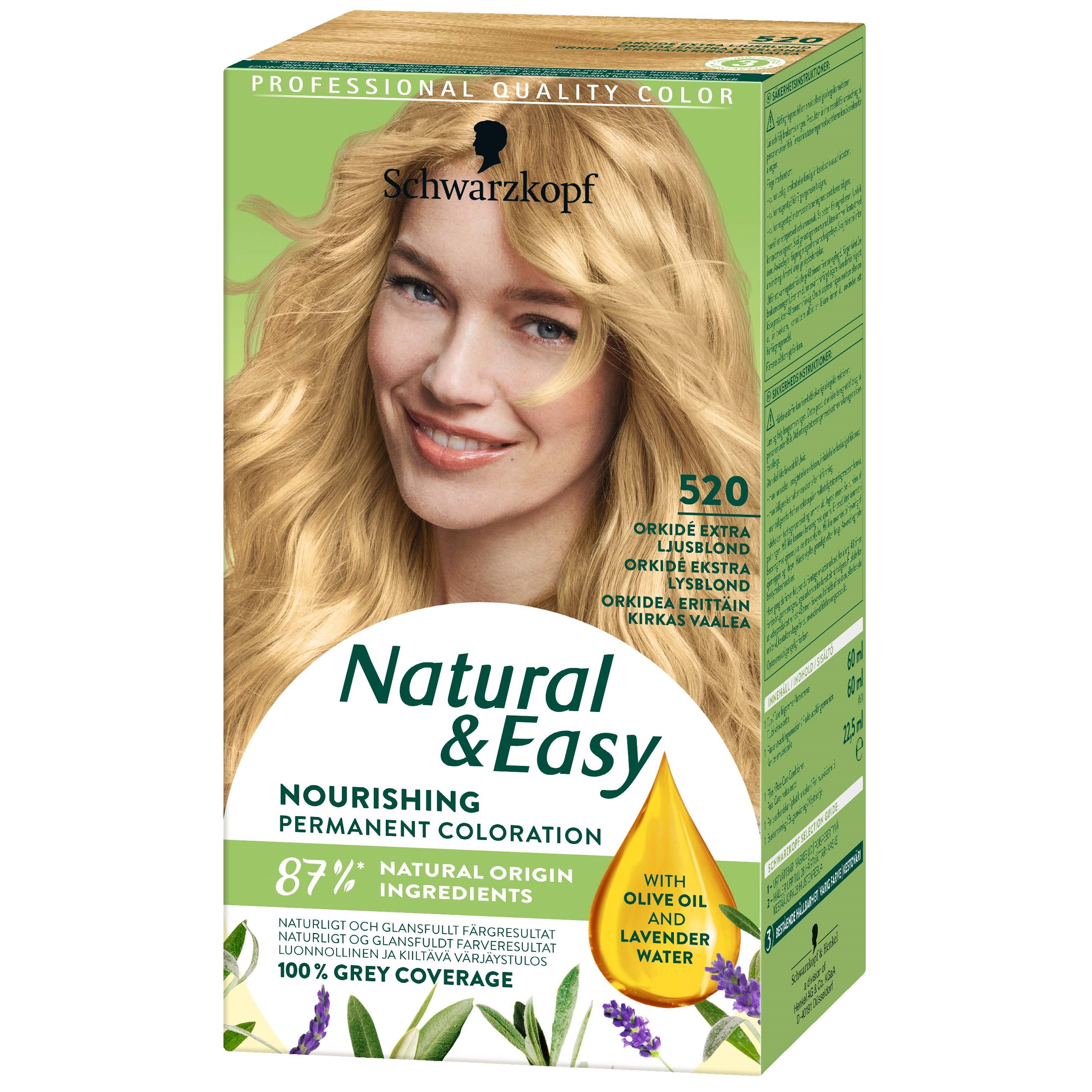 Schwarzkopf Natural & Easy Nourishing Permanent Coloration  520 Ultra