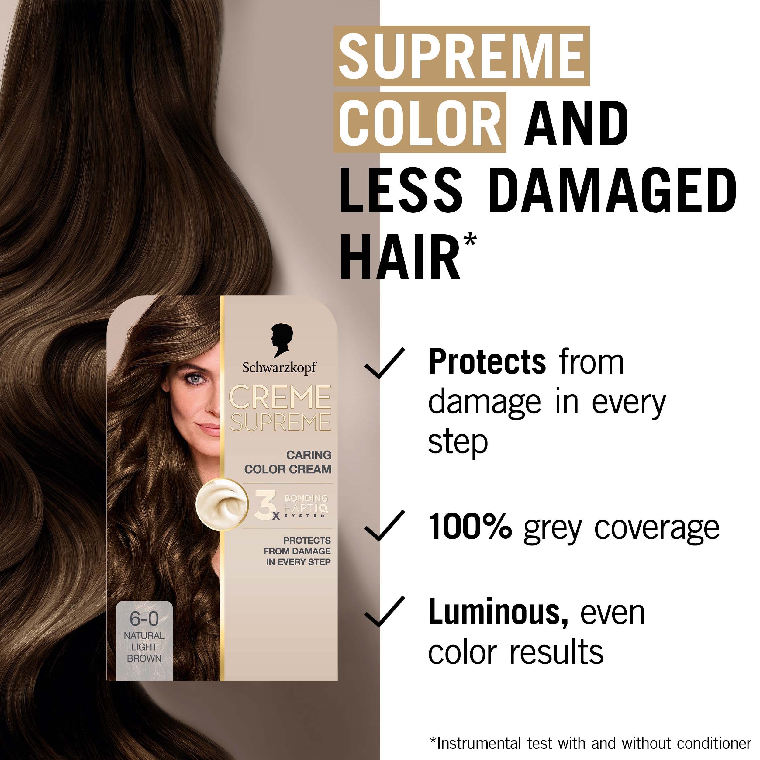 Schwarzkopf Creme Supreme 6-0 Natural Light Brown (obrázok 3)