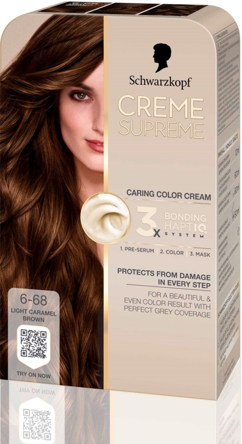 Schwarzkopf Creme Supreme  6-68 Light Caramel Brown