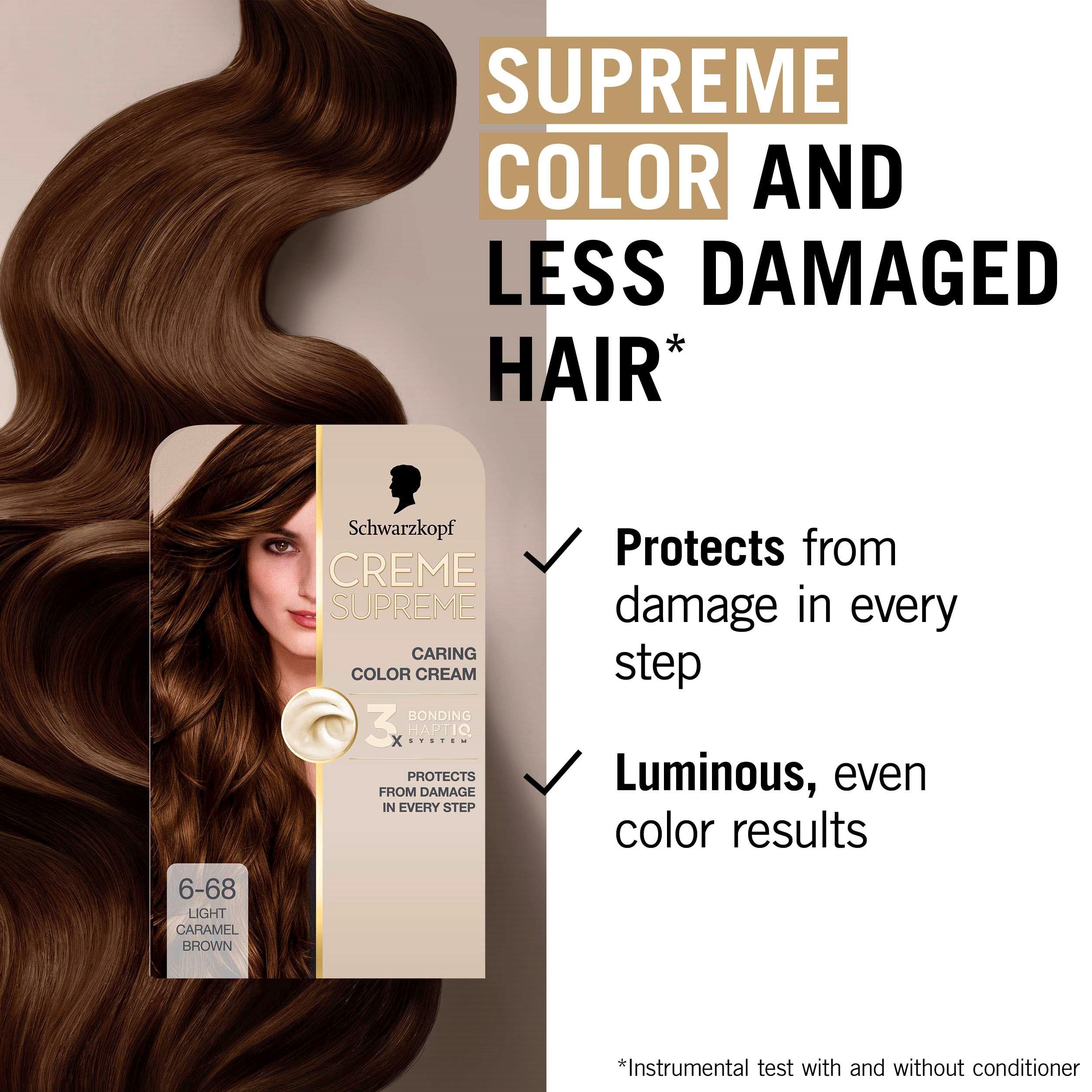 Schwarzkopf Creme Supreme 6-68 Light Caramel Brown (obrázok 3)