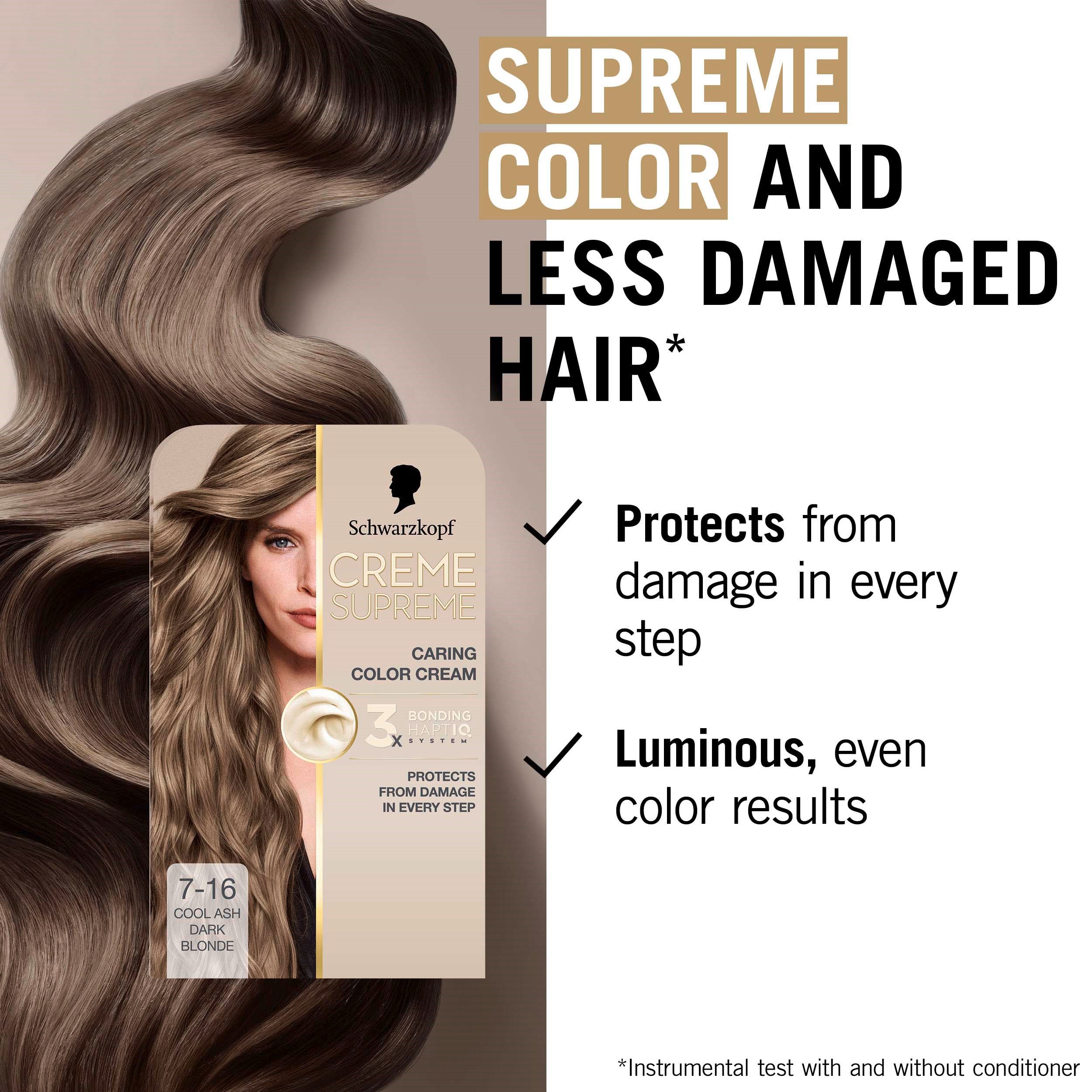 Schwarzkopf Creme Supreme 7-16 Cool Ash Dark Blonde (obrázok 3)