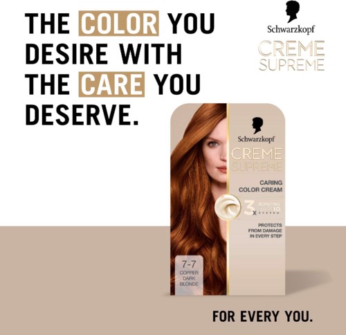 Schwarzkopf Creme Supreme  7-7 Copper Dark Blonde