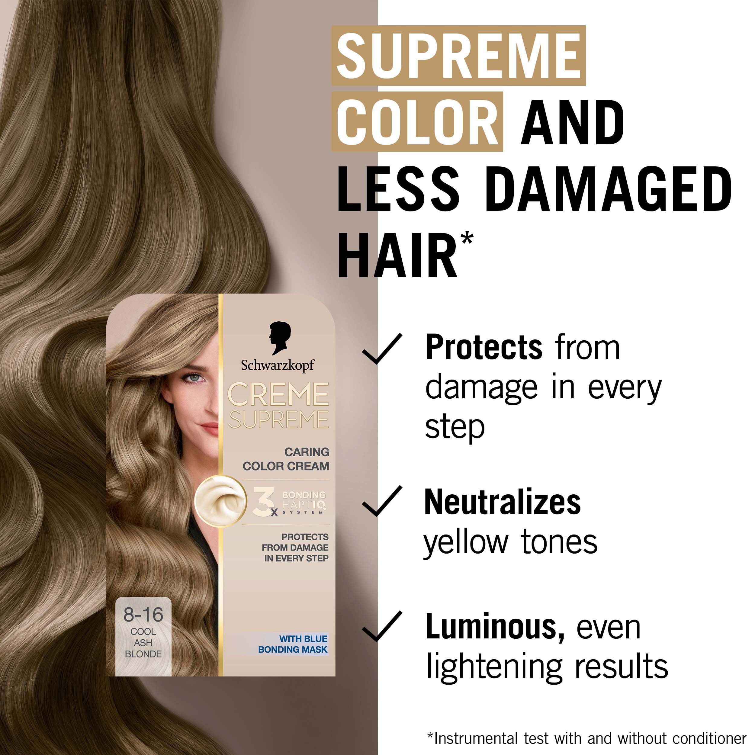 Schwarzkopf Creme Supreme 8-16 Cool Ash Blonde (obrázok 3)