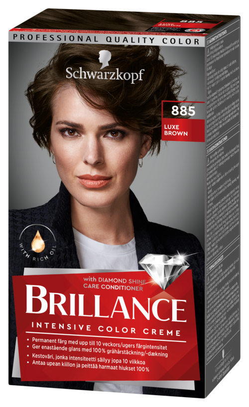 Schwarzkopf Brilliance Intensive Color Creme 885 Luxe Brown