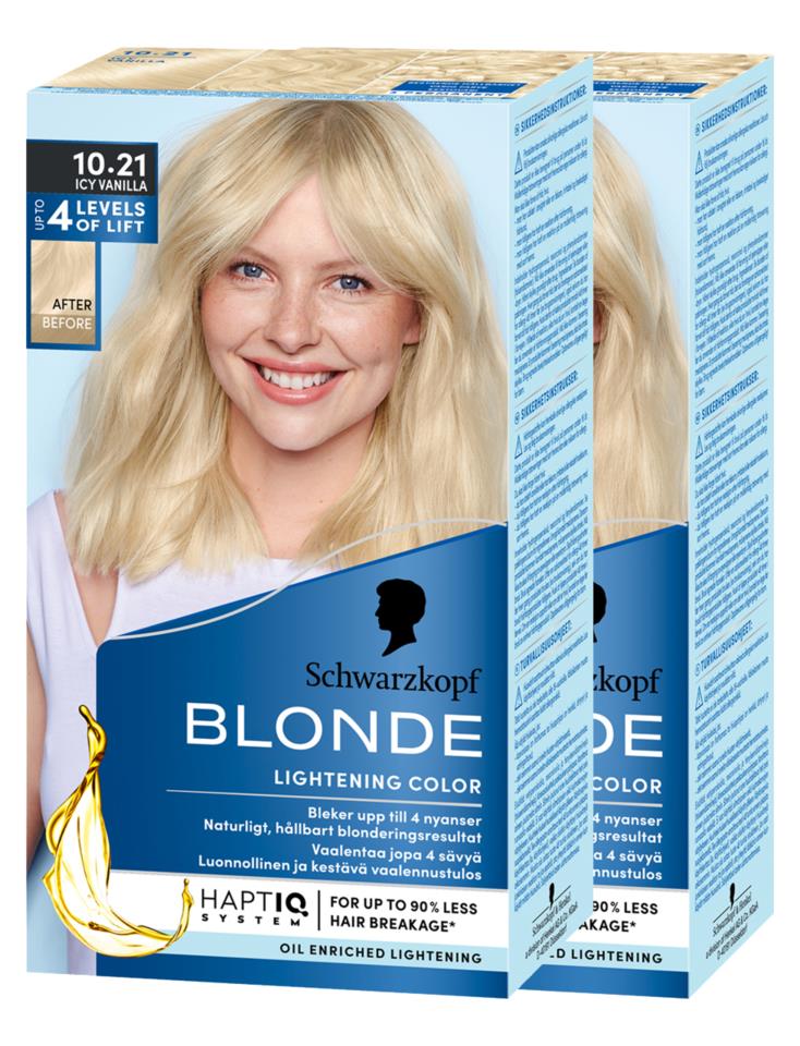 Schwarzkopf Blonde 10.21 Icy Vanilla-2 pack