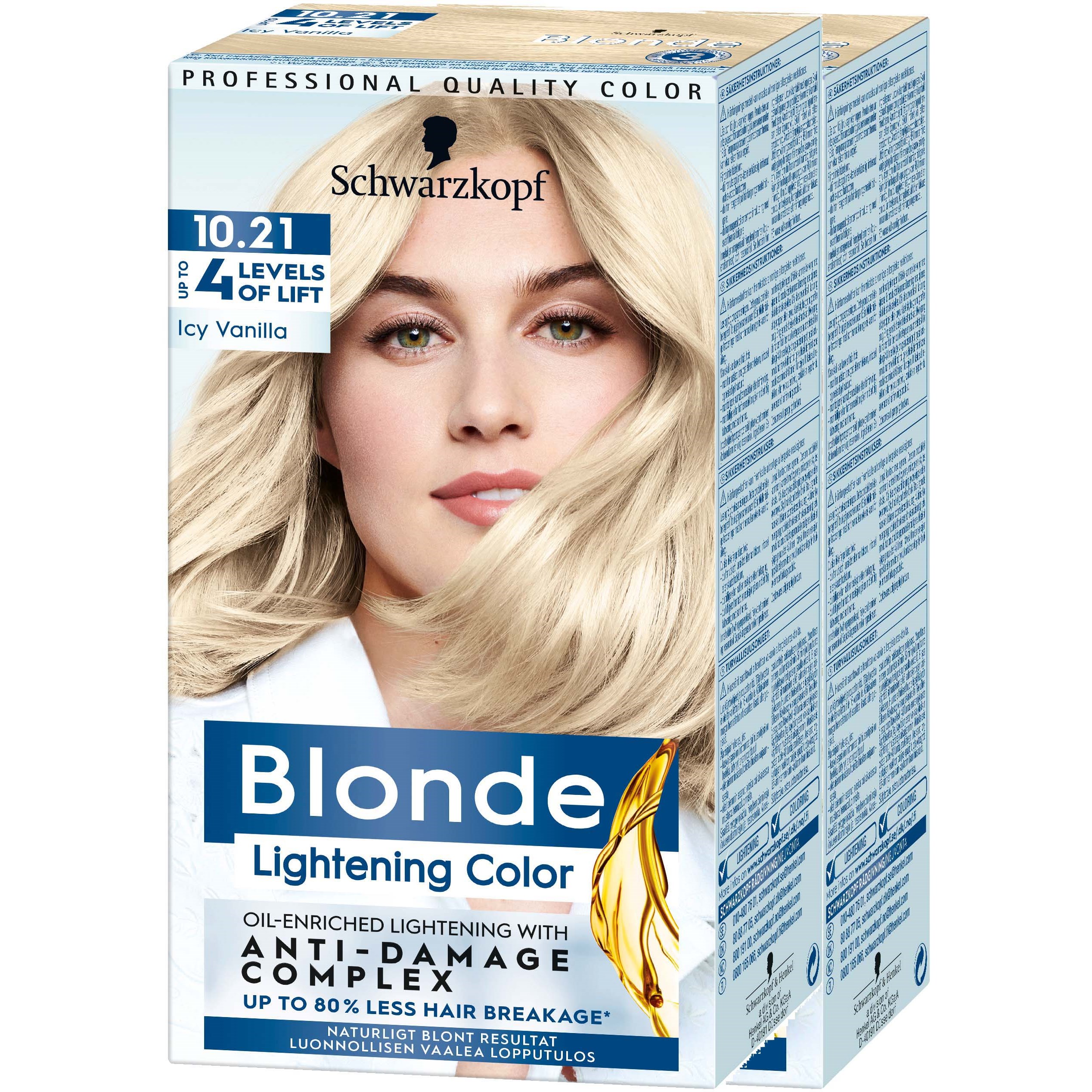 Läs mer om Schwarzkopf Blonde 10.21 Icy Vanilla-2 pack