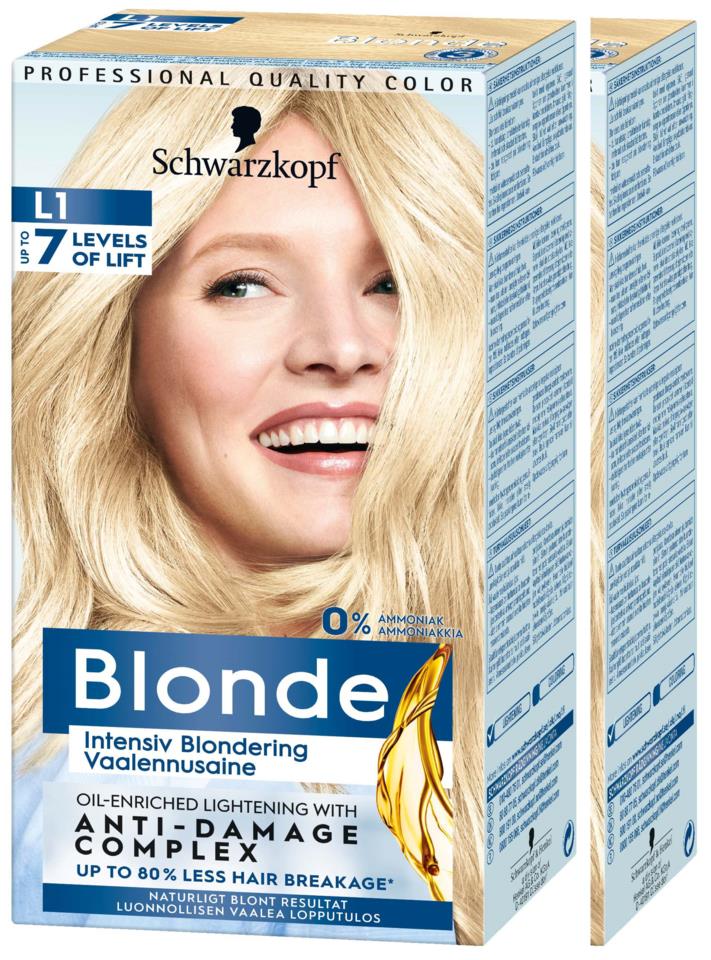 Schwarzkopf Blonde L1 Intensiv Blondering-2 pack