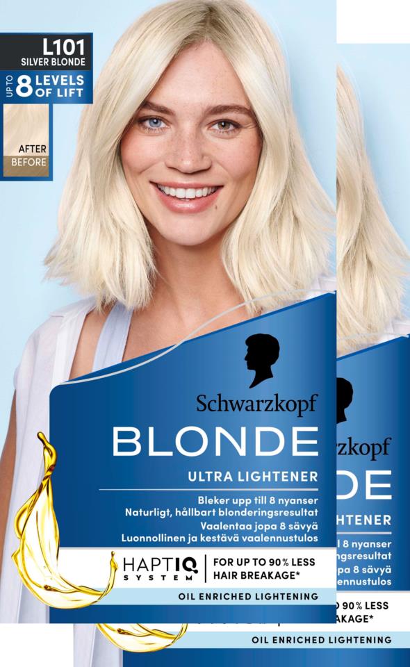 Schwarzkopf Blonde L101 Silver Blonde-2 pack