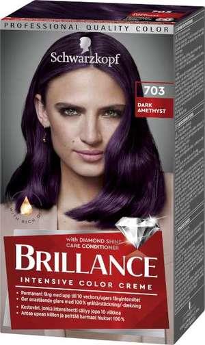 Schwarzkopf Brillance Hair Color 703 Dark Amethyst 