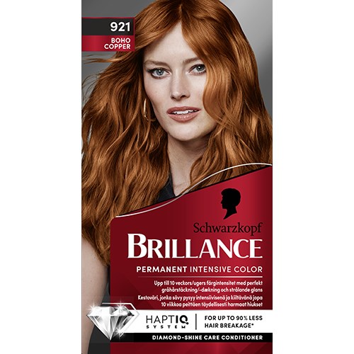 Läs mer om Schwarzkopf Brillance Hair Color 921 Boho Copper