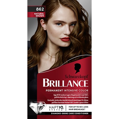 Bilde av Schwarzkopf Brillance Hair Color 862 Natural Brown