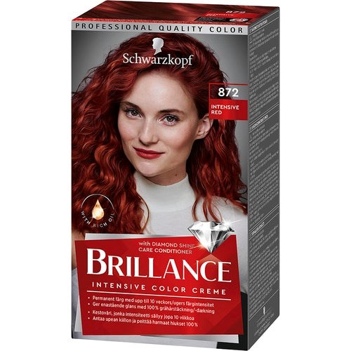 Läs mer om Schwarzkopf Brillance Hair Color 872 Intense Red
