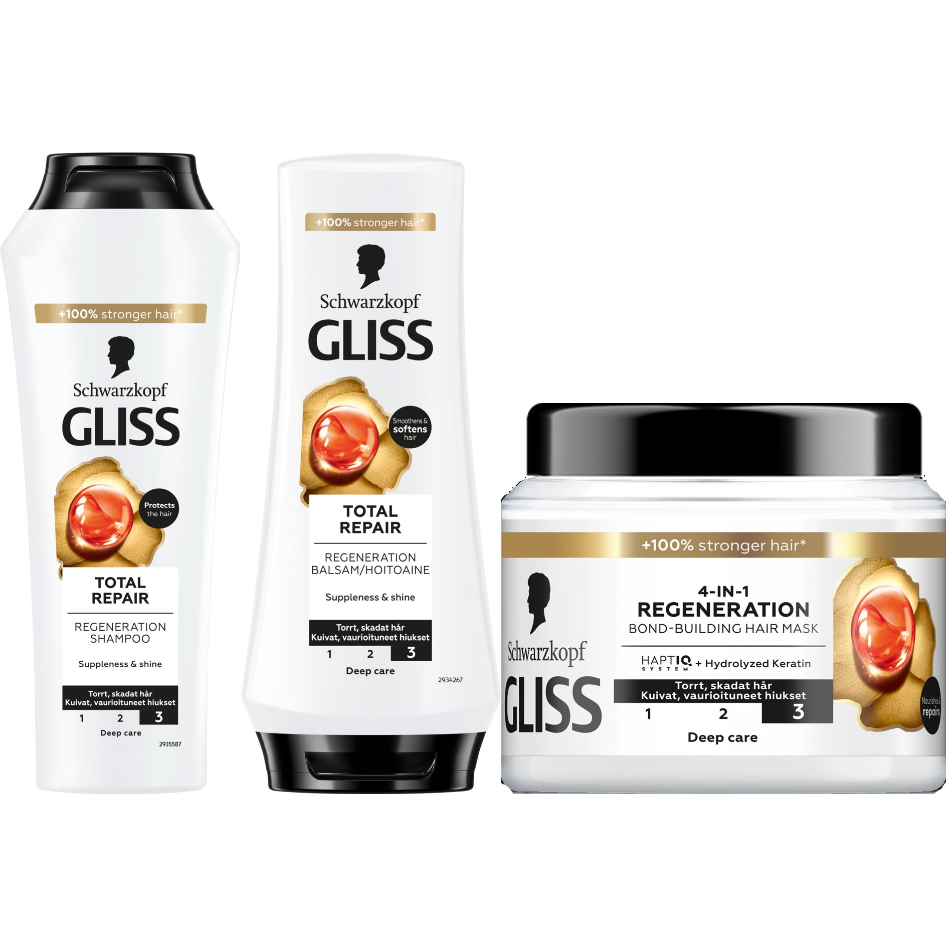 Schwarzkopf Gliss Total Repair Bundle Shampoo 250 ml & Condition