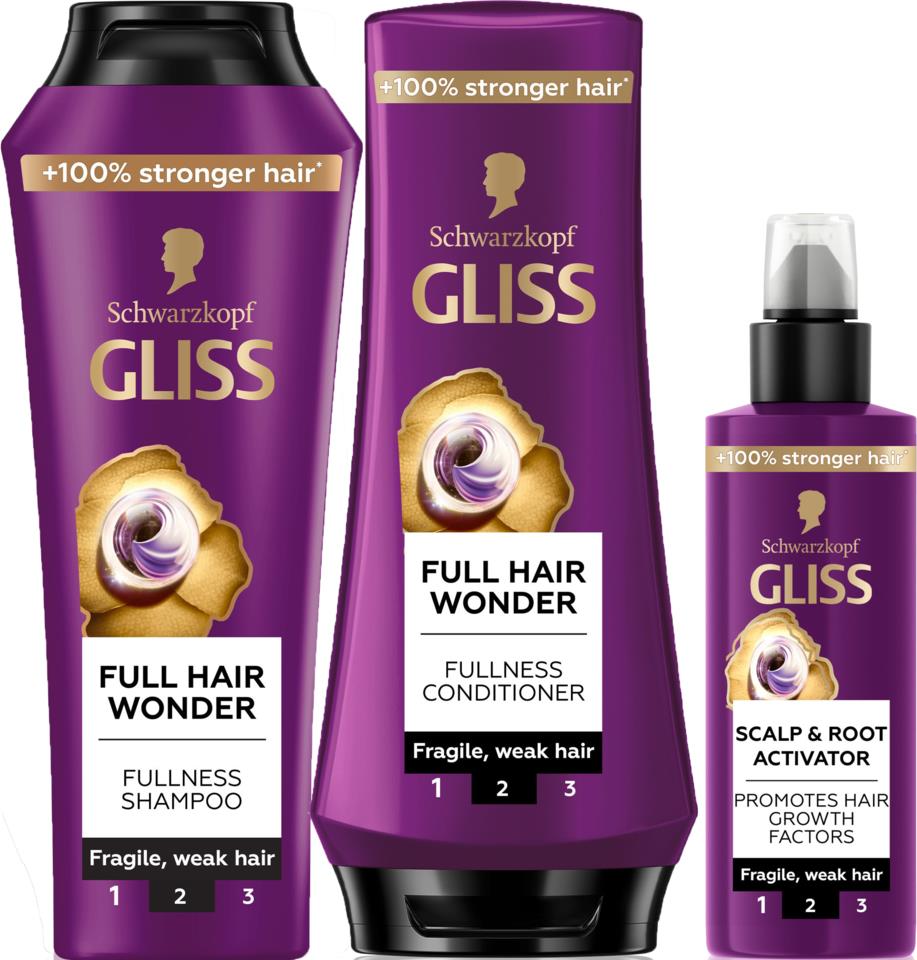Schwarzkopf Gliss Full Hair Wonder Bundle Shampoo 250 Ml Conditioner schwarzkopf-gliss-full-hair-wonder-bundle-shampoo-250-ml-conditioner