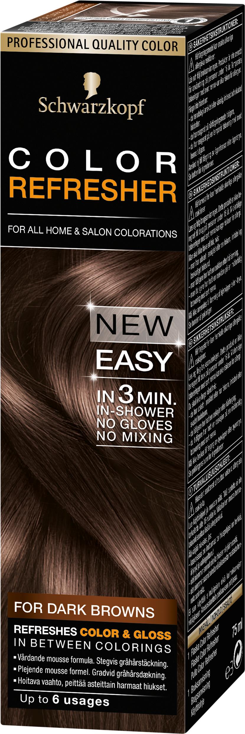Schwarzkopf Color Refresher Mousse For Dark Browns 75 ml
