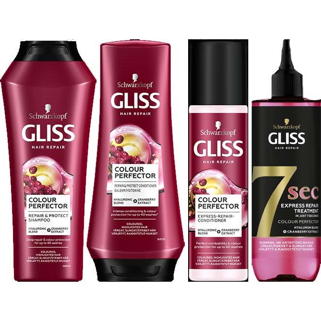 Schwarzkopf Gliss Colour Perfector 7 Sec Set