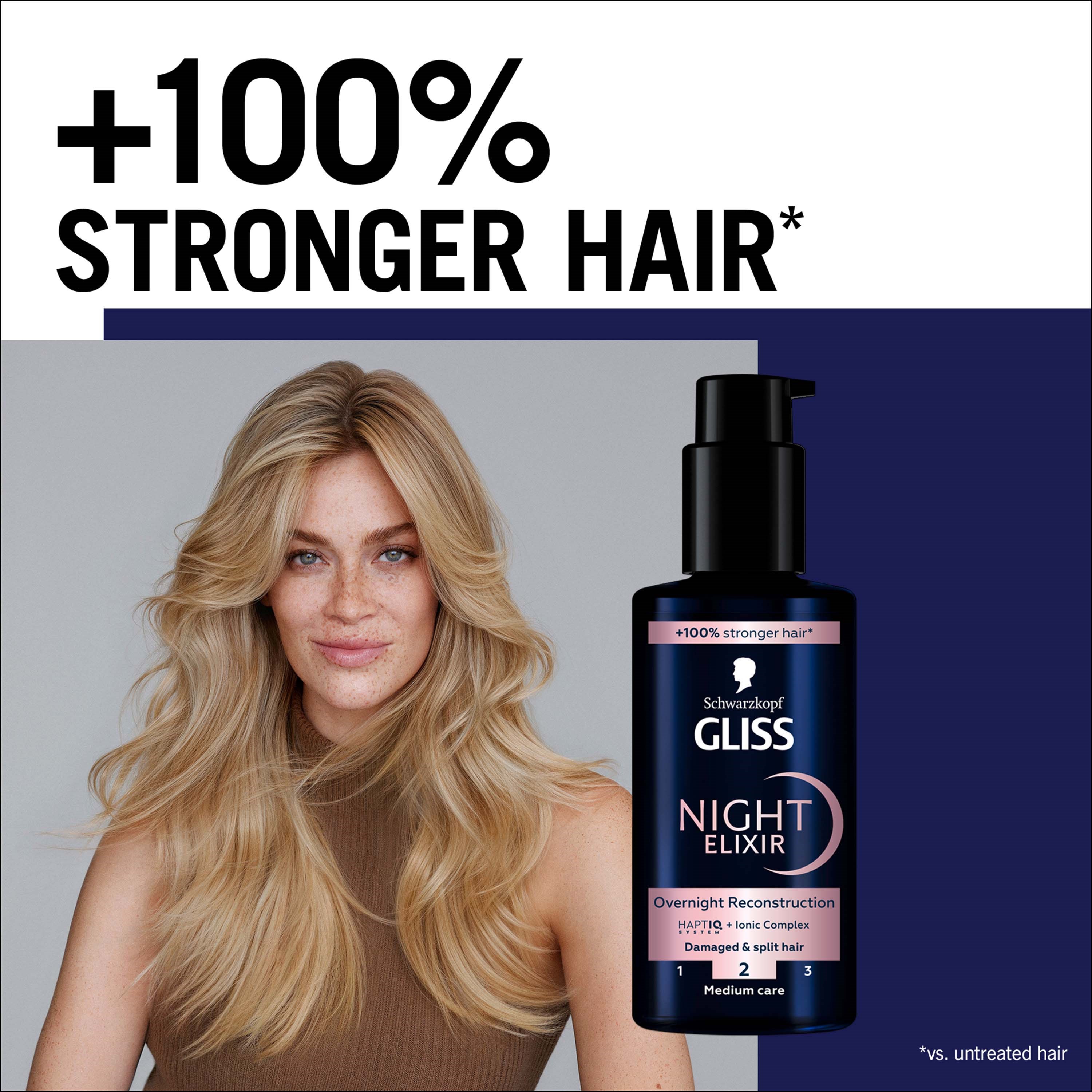 Schwarzkopf Gliss Night Elixir Overnight Reconstruction 100 ml billede