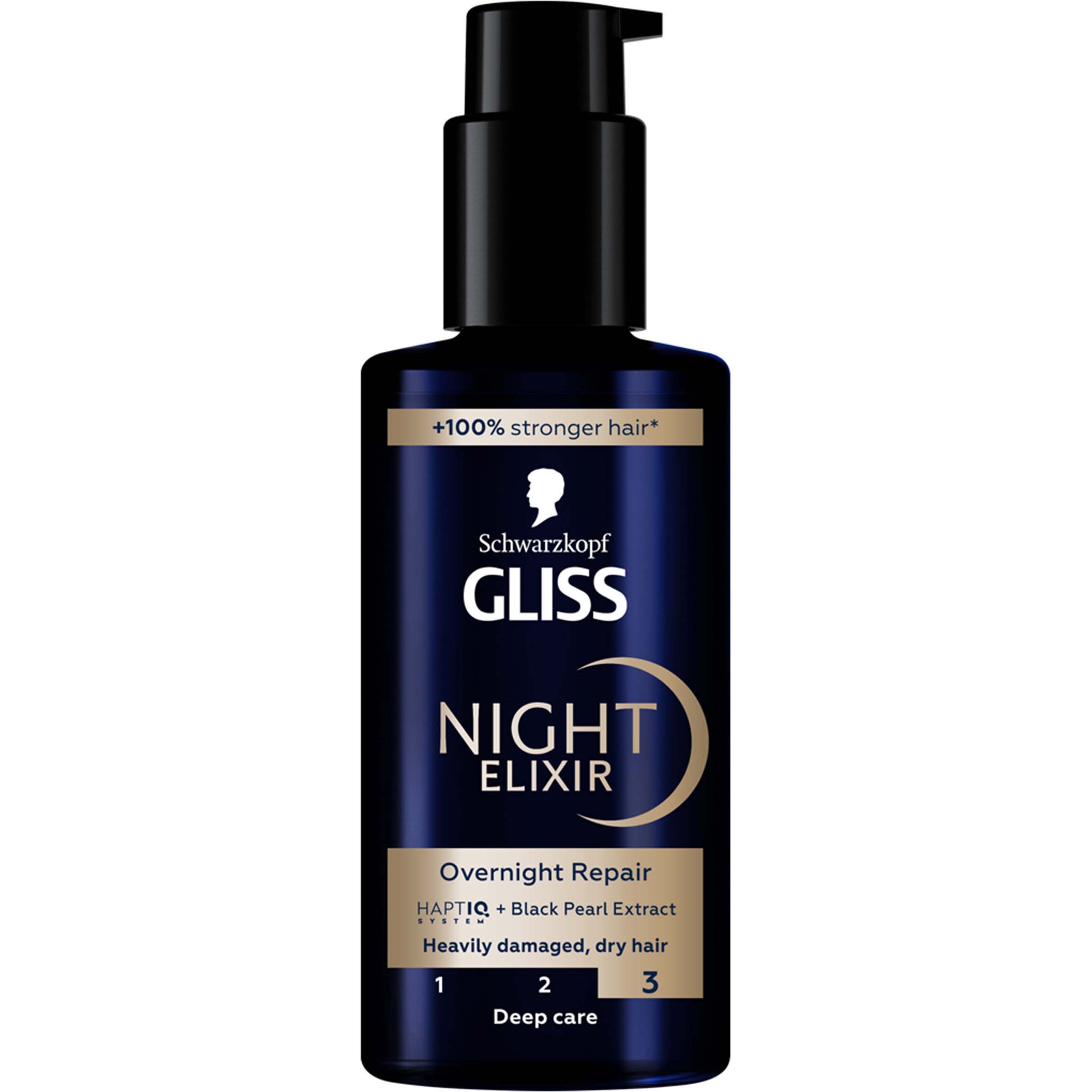 Schwarzkopf Gliss Night Elixir Overnight Repair 100 ml billede