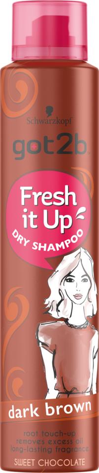 Schwarzkopf Got2b Fresh it Up Dry Shampoo Dark Brown 200ml