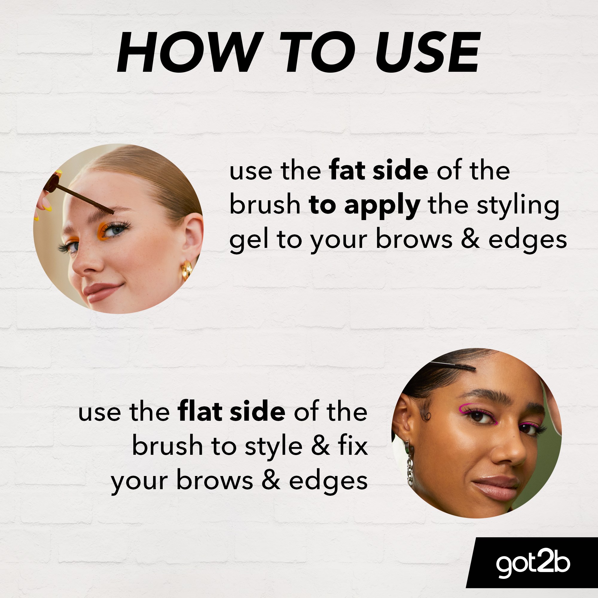 Schwarzkopf Got2b Glued 4 Brows & Edges Tinted Black (obrázok 5)