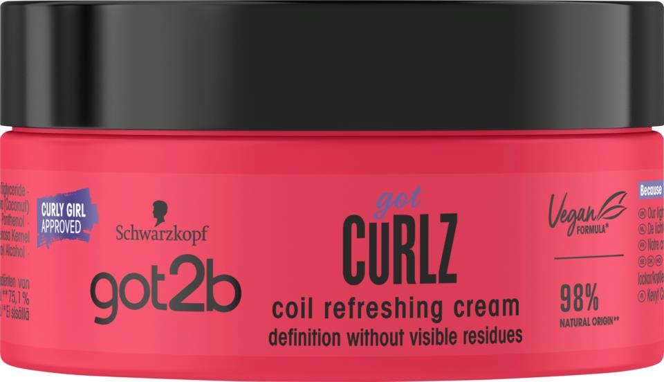 Schwarzkopf Got2B gotCurlz Coil Refresher Cream 200 ml
