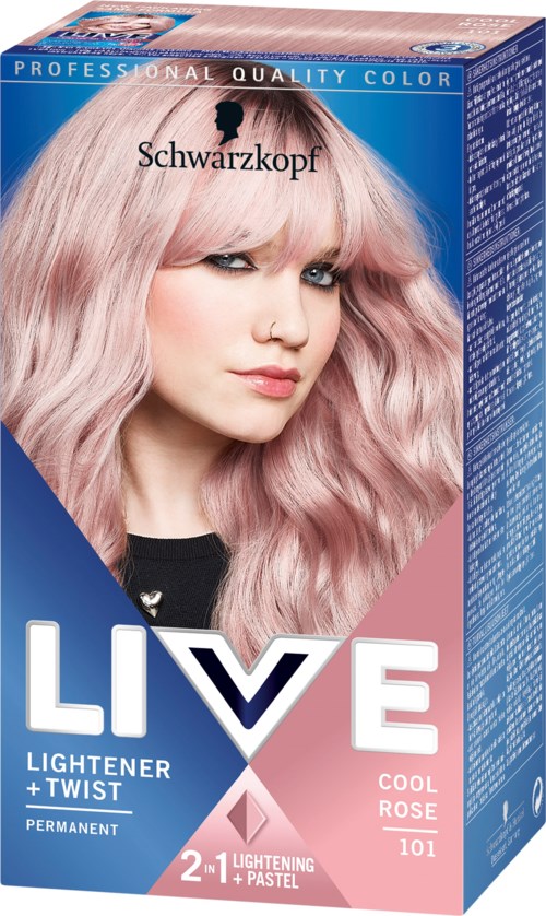 Schwarzkopf LIVE Lightener + Twist  101 Cool Rosé