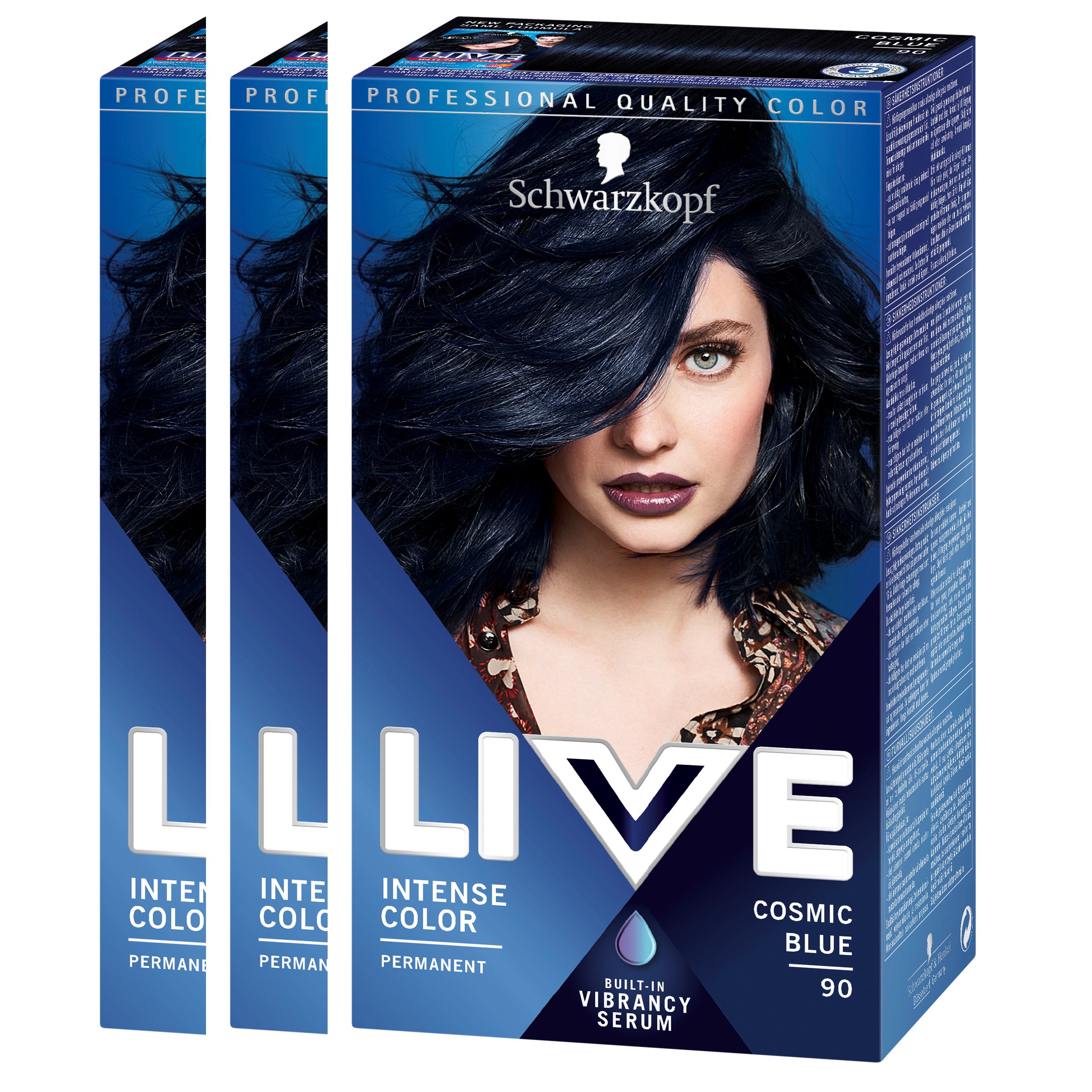 Läs mer om Schwarzkopf Live Color 90 Cosmic Blue 3-pack