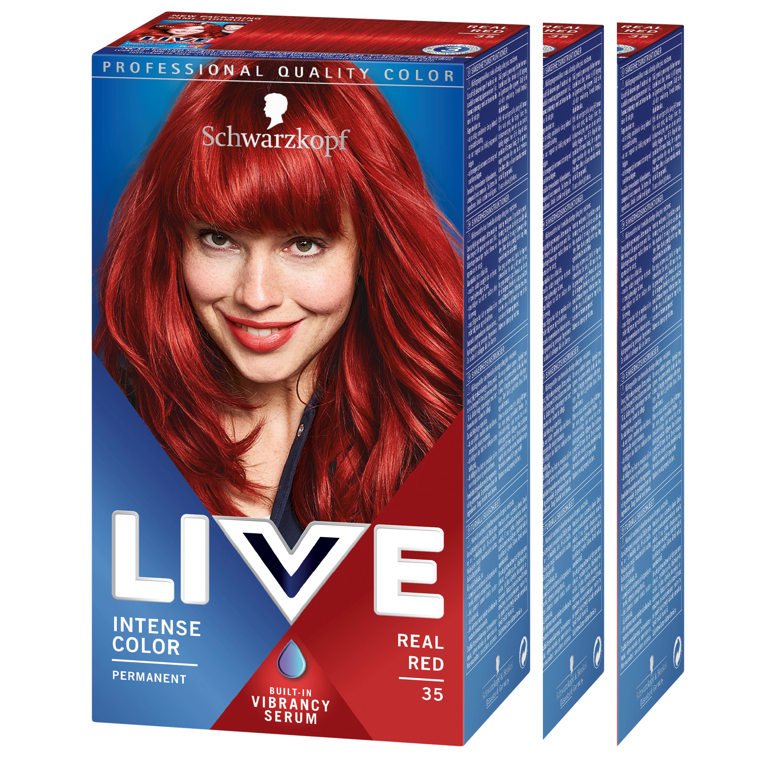 Läs mer om Schwarzkopf Live Color 35 Real Red 3-pack