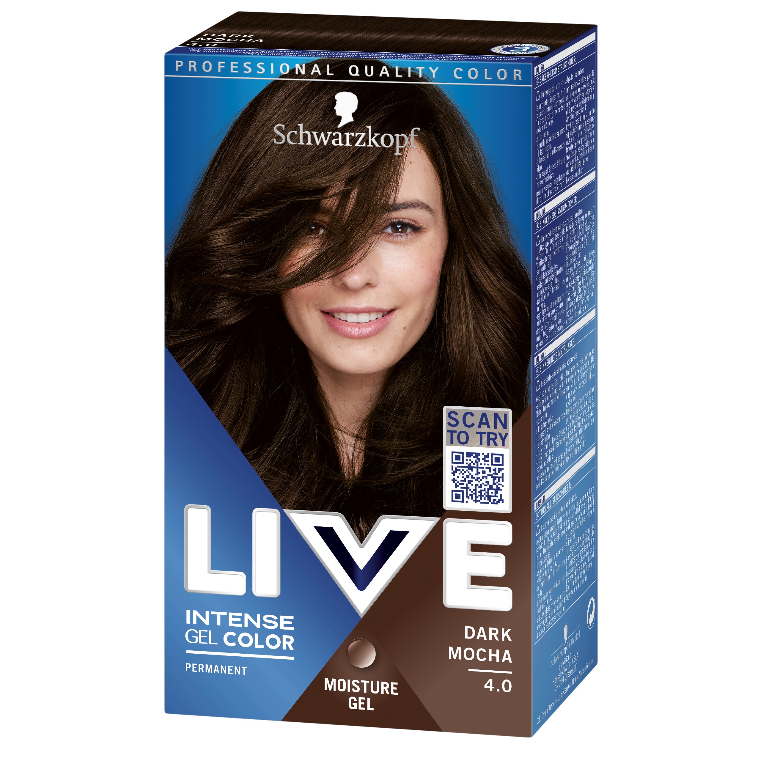 Schwarzkopf LIVE Intense Gel Color  4.0 Dark Mocha