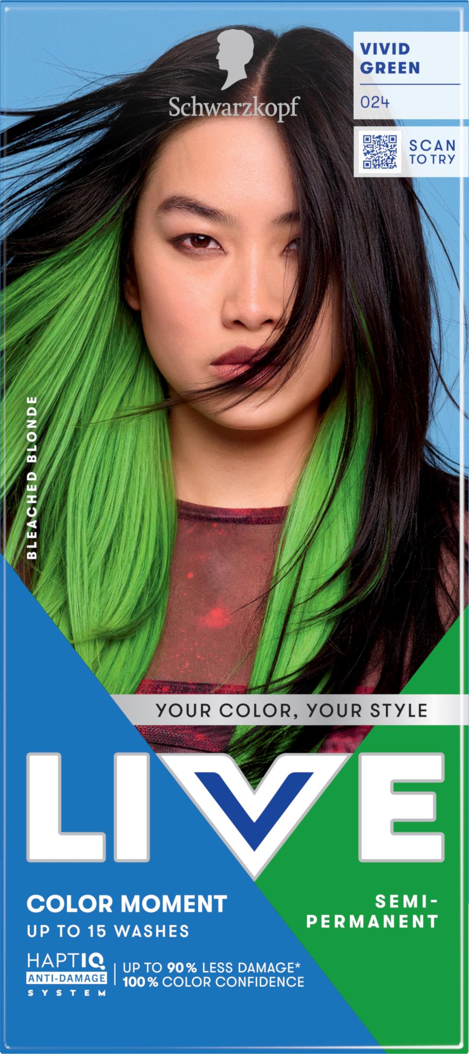 Schwarzkopf LIVE Color Moment 024 Vivid Green | lyko.com