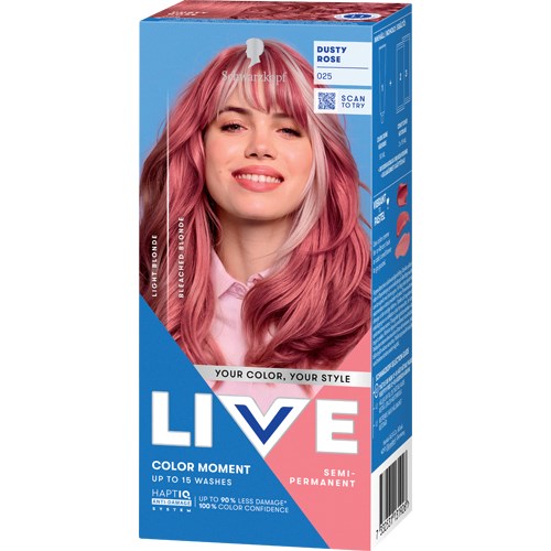 Schwarzkopf LIVE Color Moment 025 Dusty Rose billede