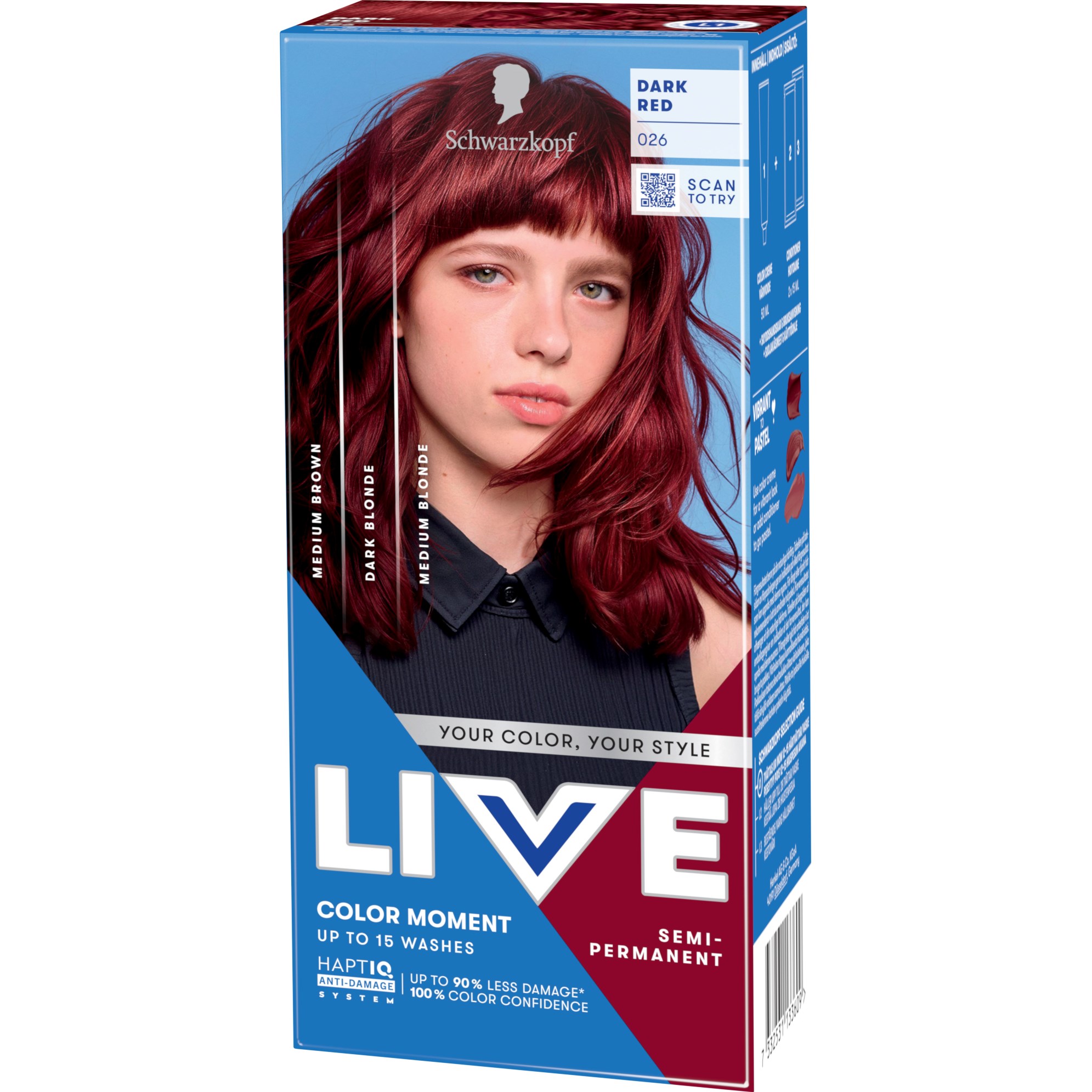 Schwarzkopf LIVE Color Moment 026 Dark Red
