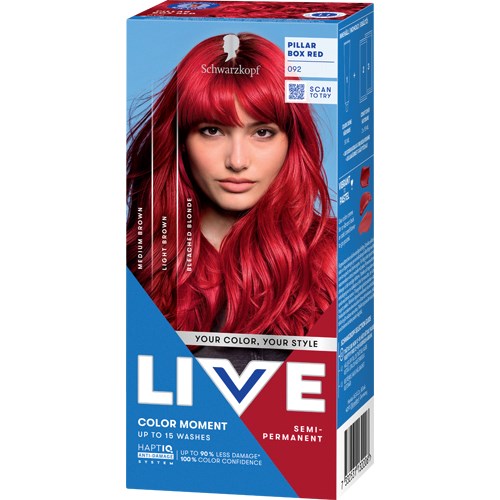 Schwarzkopf LIVE Color Moment 92 Pillar Box Red billede