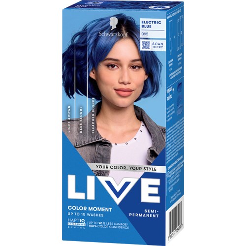Schwarzkopf LIVE Color Moment 95 Electric Blue billede