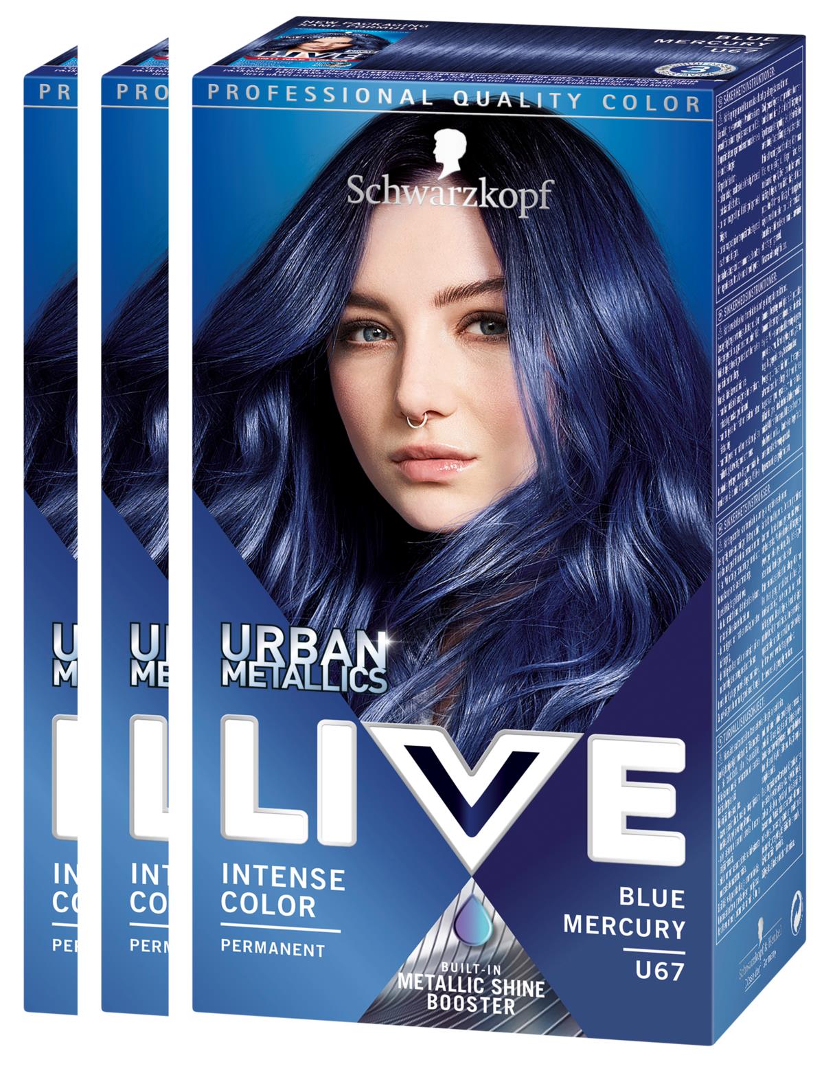 Schwarzkopf Live Color U67 Blue Mercury 3-pack | lyko.com